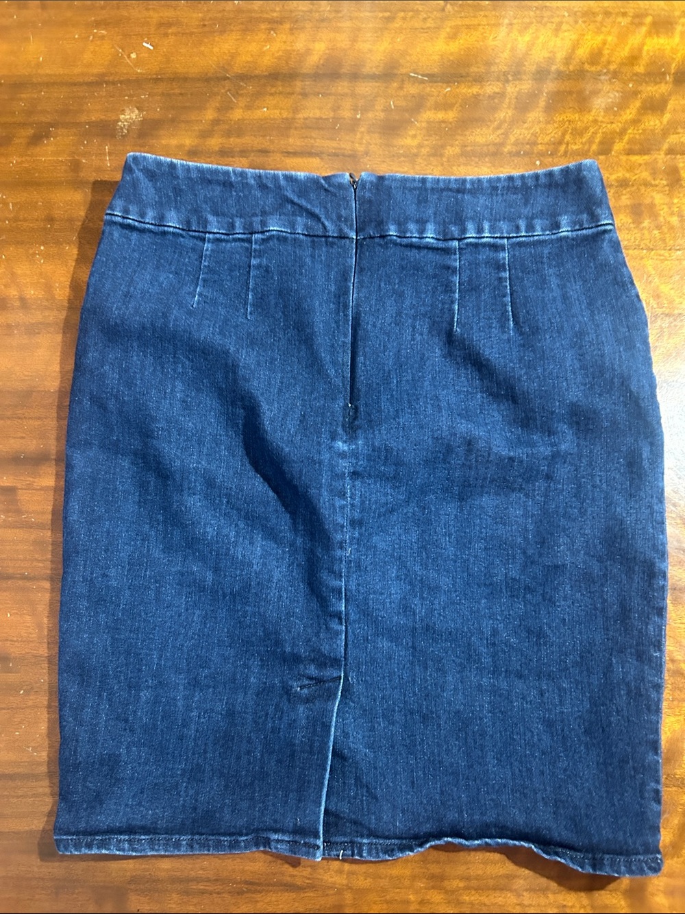 LOFT Dark Blue Denim Pencil Skirt